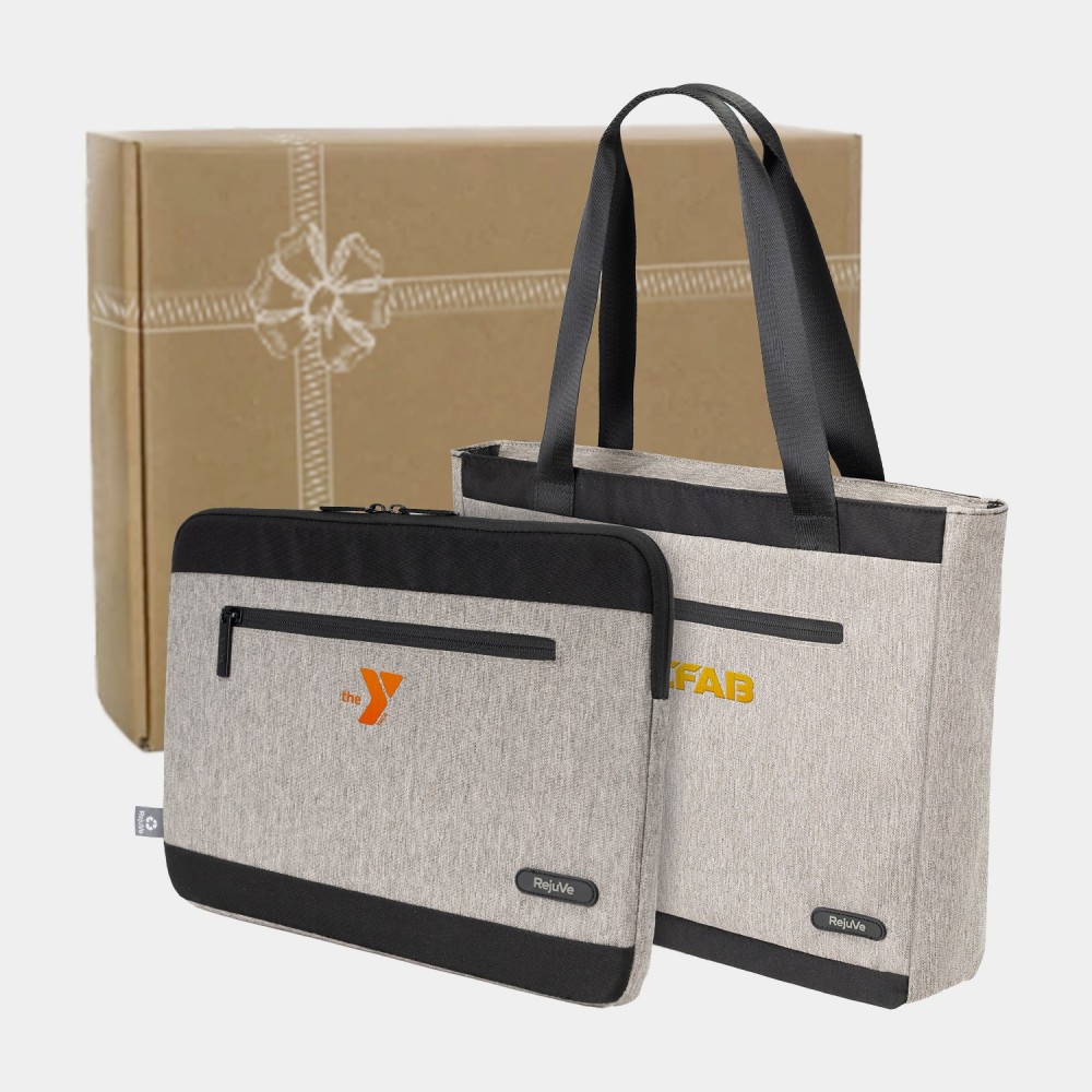 Personalized RejuVe Executive Tote & Sleek Laptop Sleeve Gift Set Personalized RejuVe Executive Tote & Sleek Laptop Sleeve Gift Set