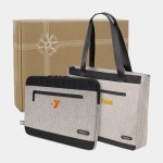 Personalized RejuVe Executive Tote & Sleek Laptop Sleeve Gift Set