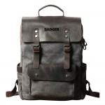 Custom Arvin canvas leather backpack