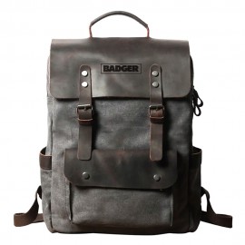 Custom Arvin canvas leather backpack
