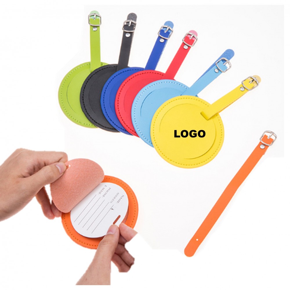 Round Luggage Tag with Logo