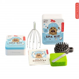 Kikkerland Dog Spa Tin with Logo  Kikkerland Dog Spa Tin with Logo