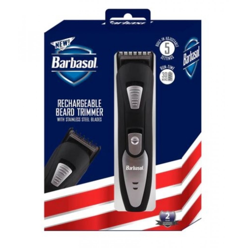 Barbasol Rechargeable Beard Trimmer with Logo