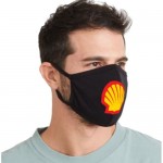 Customized USA Made 3 Layer Screen printed Cotton Face Mask, quick ship