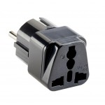 Logo Branded Smooth Trip Travel Gear by Talus Europe & Asia Plug Adapter, Grounded