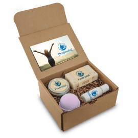 Customized Wellness Gift Set - Soap, Candle Tin, Bath Bomb, and Lotion