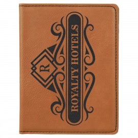 Promotional Rawhide Leatherette Passport Holder  Promotional Rawhide Leatherette Passport Holder