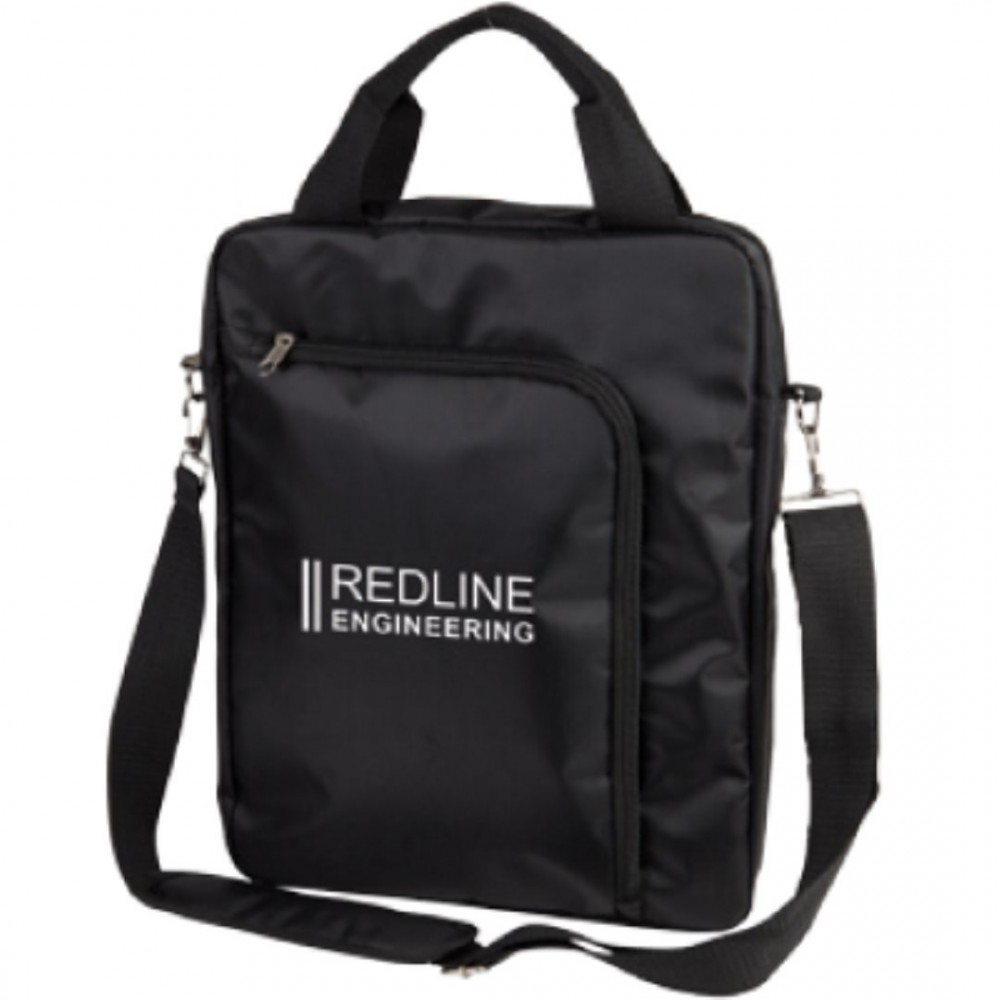 The Vertical Laptop Shoulder Bag - Black Custom Imprinted The Vertical Laptop Shoulder Bag - Black Custom Imprinted