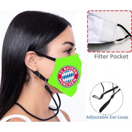 3-Layer Lanyard Face Mask w/ Full Color Imprint Adjustable with Logo  3-Layer Lanyard Face Mask w/ Full Color Imprint Adjustable with Logo
