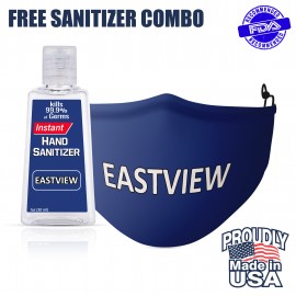 Customized USA MADE Full Color Reusable Masks w/Free Sanitizer Combo