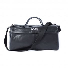 Logo Branded Genuine leather travel bag