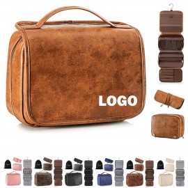 Customized PU Leather Travel Toiletry Bag