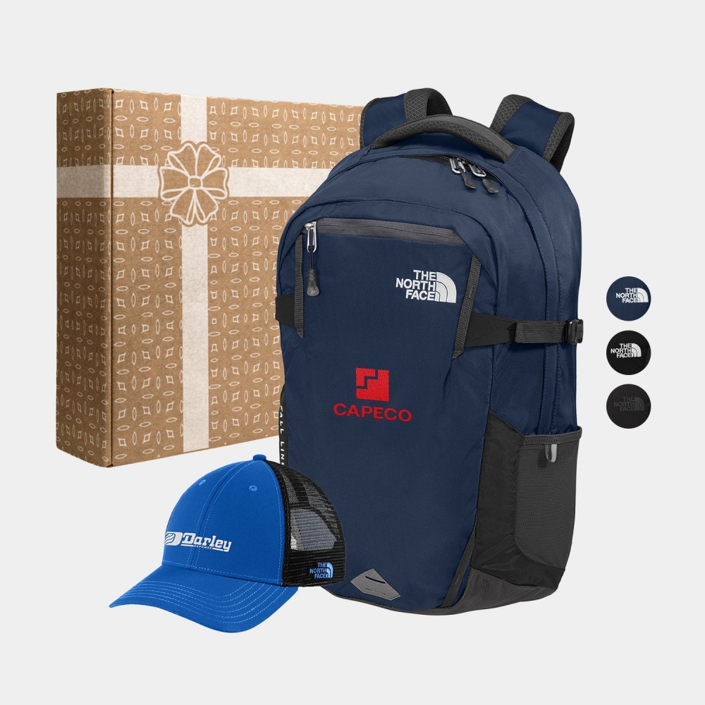 The North Face Backpack & Trucker Cap Gift Set with Logo