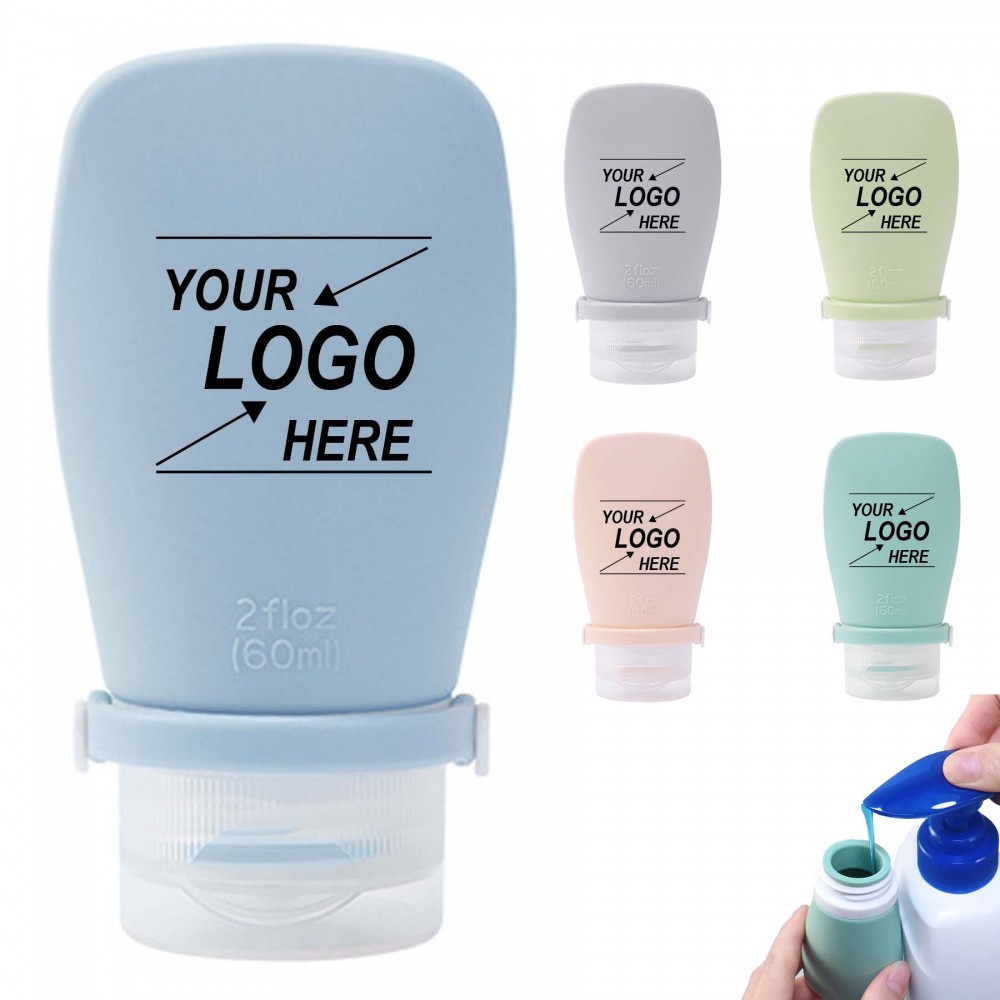 Silicone Travel Bottles For Toiletries with Logo