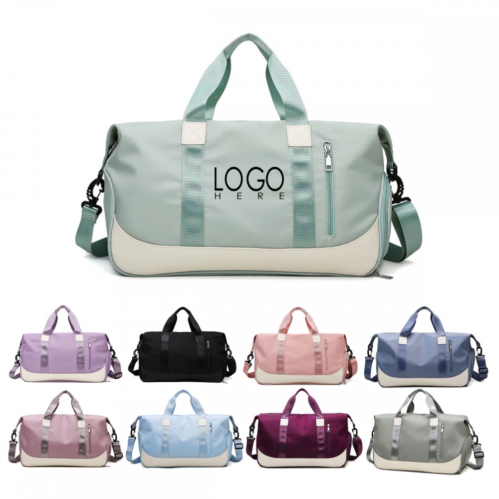 Gym Bag w/ Shoe & Wet Compartment with Logo Gym Bag w/ Shoe & Wet Compartment with Logo