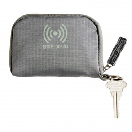 Smooth Trip Travel Gear by Talus RFID Blocking Card Stash, Gray with Logo  Smooth Trip Travel Gear by Talus RFID Blocking Card Stash, Gray with Logo