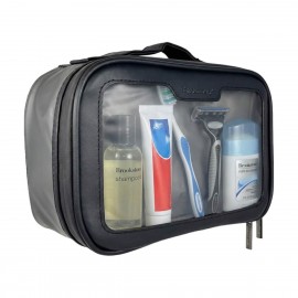 Brookstone 3 Piece Toiletry Kit with Logo