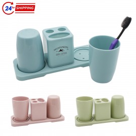 Wash Cup Toothbrush Holder Set with Logo