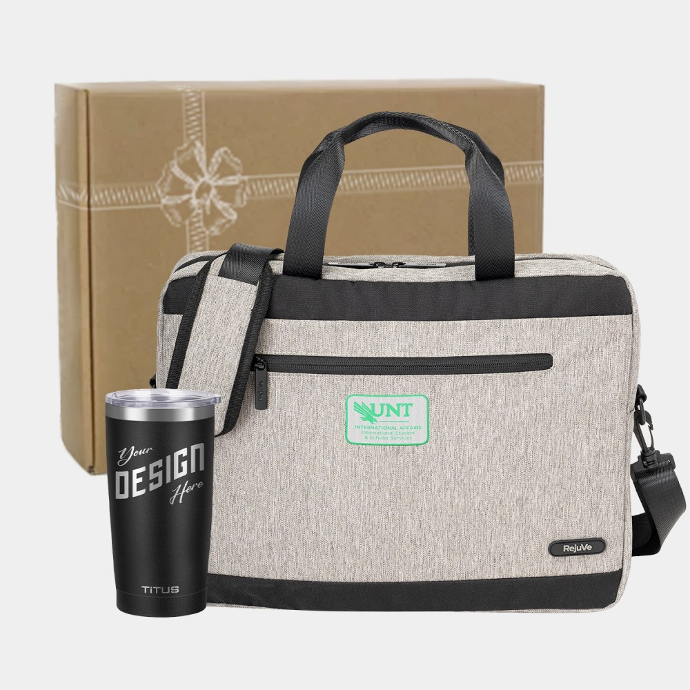 RejuVe Executive Laptop & TiTUS Insulated Tumbler Gift Set with Logo RejuVe Executive Laptop & TiTUS Insulated Tumbler Gift Set with Logo