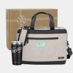 RejuVe Executive Laptop & TiTUS Insulated Tumbler Gift Set with Logo