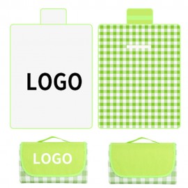 Waterproof Foldable Blankets Gingham Picnic Mat for Camping with Logo  Waterproof Foldable Blankets Gingham Picnic Mat for Camping with Logo