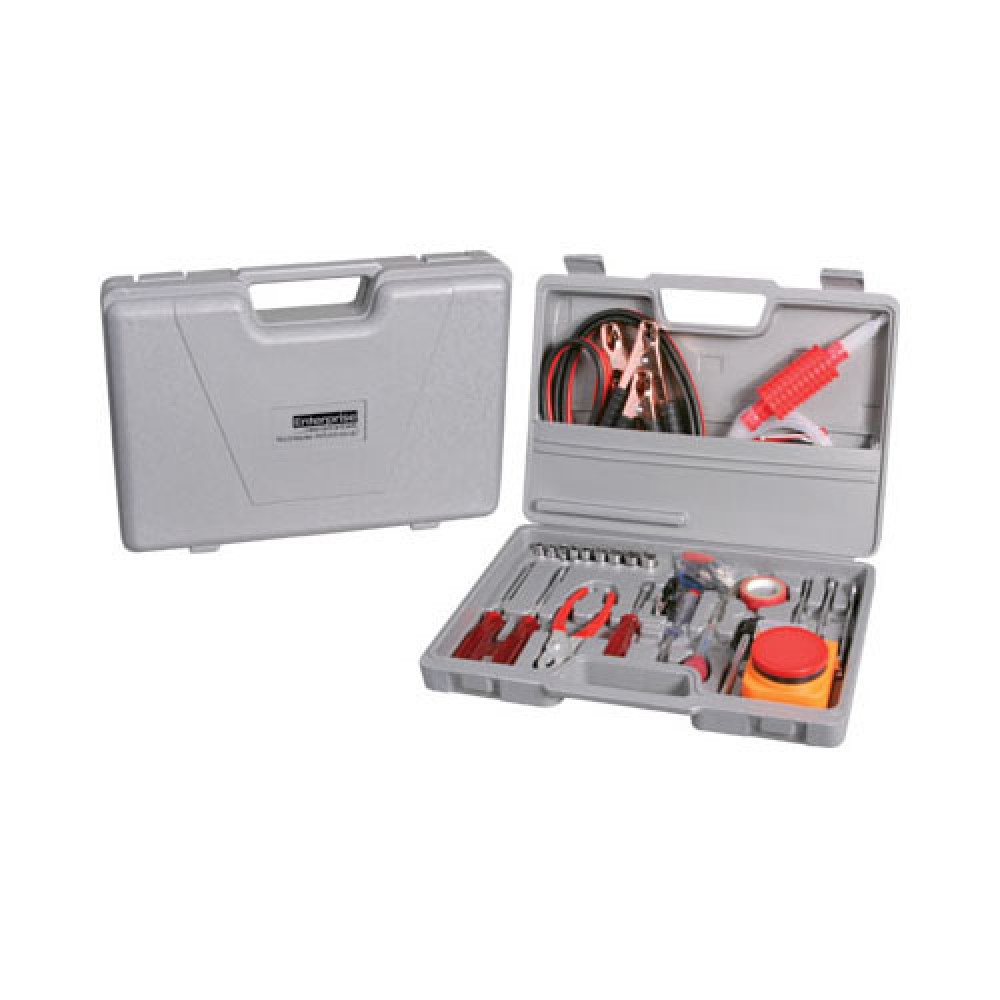 Custom Imprinted 42-Piece Auto Emergency Travel Kit Custom Imprinted 42-Piece Auto Emergency Travel Kit