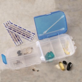 Promotional Smooth Trip Travel Gear by Talus Tri-fold Pill and Storage Box