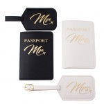 Personalized Mr and Mrs Passport Holder And Luggage Tags Gift Set