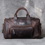 Customized Handmade original first layer cowhide travel bag