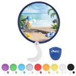 Pop Up Twist & Fold Hand Fan With Handle with Logo