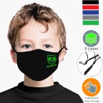 Promotional Kids Face Masks 3 layers w/ filter pocket, Nose Bridge