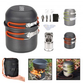 13pcs Camping Cookware Mess Kit with Logo  13pcs Camping Cookware Mess Kit with Logo