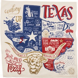 Logo Branded Texas Theme Kitchen Towel  Logo Branded Texas Theme Kitchen Towel