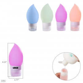 Logo Branded 60ml Silicone Water Drop Travel Bottle  Logo Branded 60ml Silicone Water Drop Travel Bottle