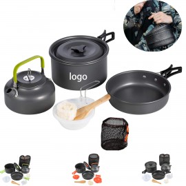 Camping Cookware Kit with Logo
