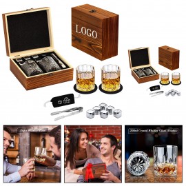 Whiskey Stones Glass Gift Set with Logo