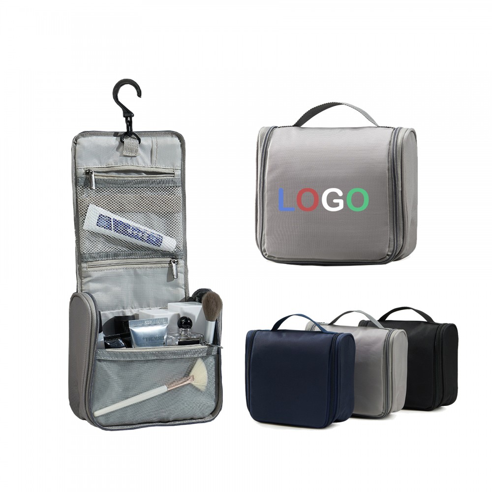 Logo Branded Hanging Travel Toiletry Bag Logo Branded Hanging Travel Toiletry Bag