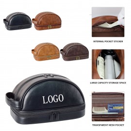 Vintage Waterproof Travel Toiletry Bag with Logo