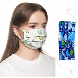 Customized 2 Layer Cotton Face Mask w/ Full Color Imprint & Adjuster