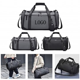Logo Branded Stylish Fitness Travel Bag for Men