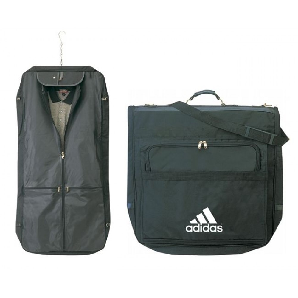Logo Branded Deluxe Garment Bag w/ Shoulder Strap Logo Branded Deluxe Garment Bag w/ Shoulder Strap