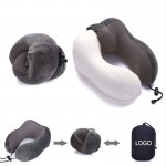 Personalized Travel U Shape Pillow 100% Pure Memory Foam Neck Pillow with Packsack