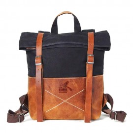 Bushlane Wax canvas backpack with Logo  Bushlane Wax canvas backpack with Logo