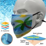 Logo Branded Icy-Kool Summer 4 Layer Face Mask Antibacterial Face Masks