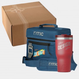 RTIC 20 oz Tumbler & 8-Can Soft Pack Executive Gift Box Set with Logo  RTIC 20 oz Tumbler & 8-Can Soft Pack Executive Gift Box Set with Logo