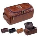 Waterproof PU Leather Toiletry Bag with Logo