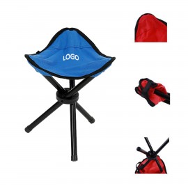 Portable Foldable Stainless Steel Fishing Stool with Logo  Portable Foldable Stainless Steel Fishing Stool with Logo