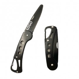 Stainless Steel Beard Comb with Logo