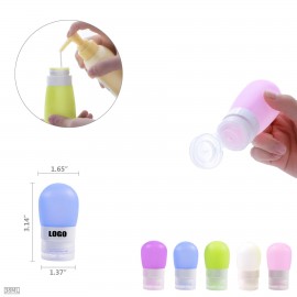 Promotional 38ml Silicone Travel Round Bottle