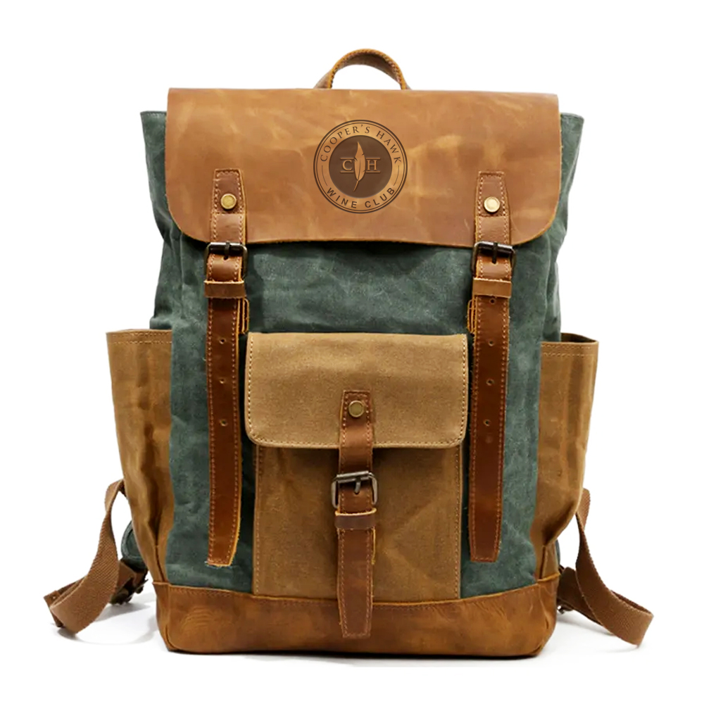 Artemis wax canvas backpack with Logo Artemis wax canvas backpack with Logo